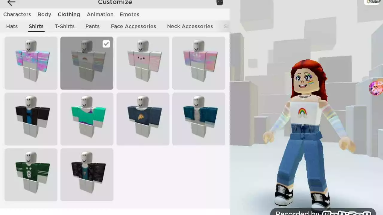 How do I buy clothes on Roblox?