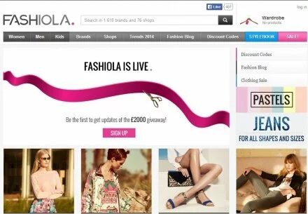 Fashion search engine Fashiola roll-outs in United Kingdom